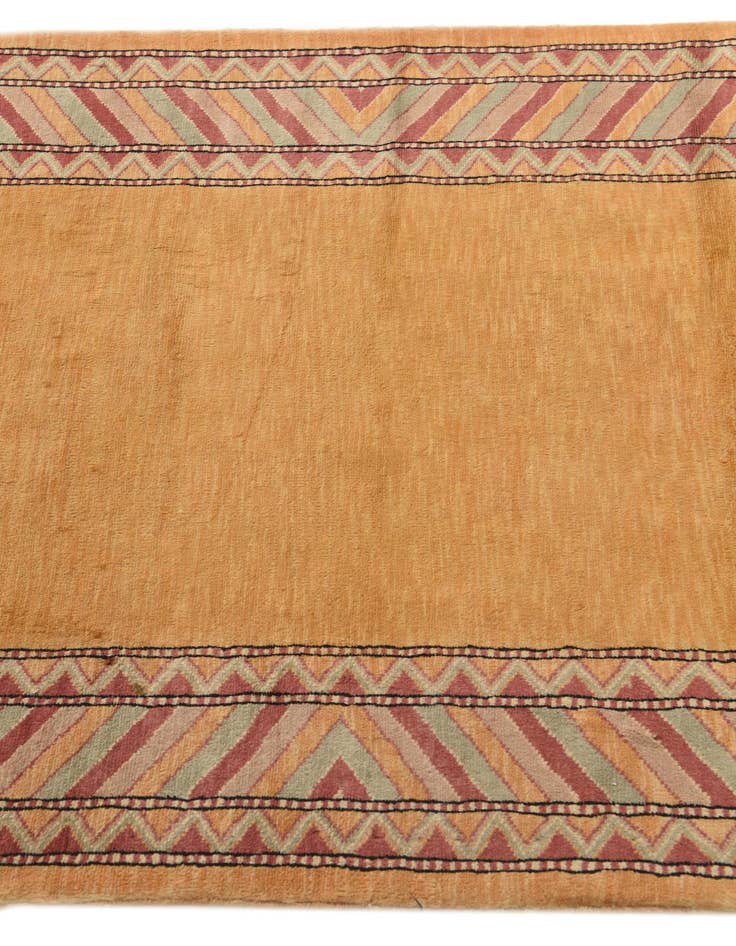 Detail image of  3' 2 x 5' 3  Hand Knotted Kashkuli Gabbeh Oriental Wool Rug