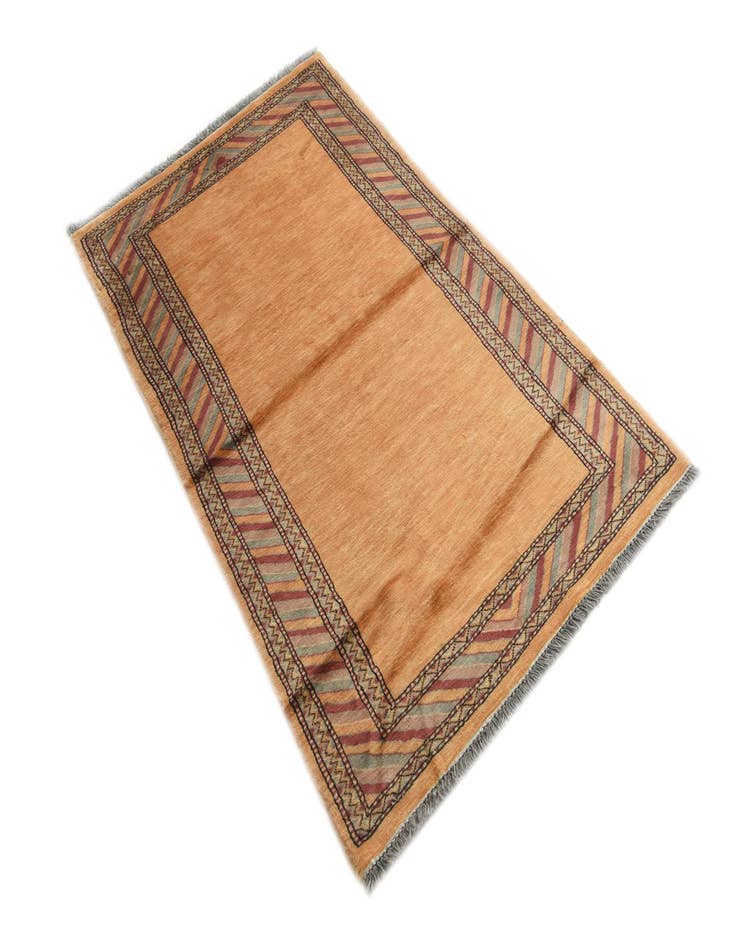 Detail image of  3' 1 x 5'  Hand Knotted Kashkuli Gabbeh Oriental Wool Rug