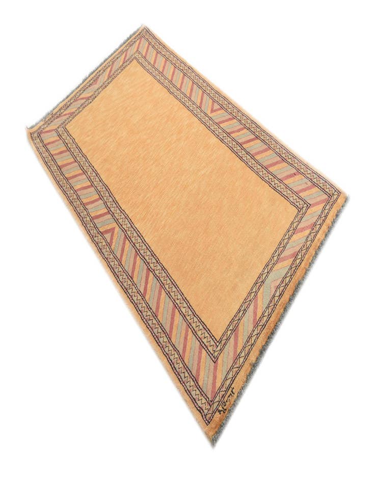 Detail image of  3' 1 x 5' 3  Hand Knotted Kashkuli Gabbeh Oriental Wool Rug