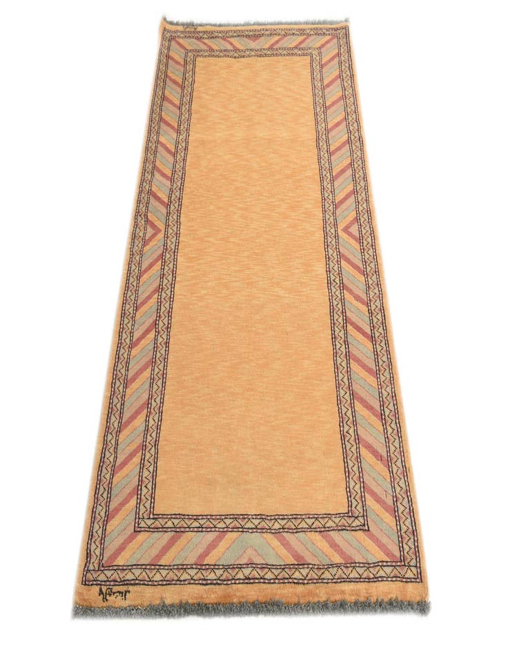 Detail image of  3' 1 x 5' 3  Hand Knotted Kashkuli Gabbeh Oriental Wool Rug