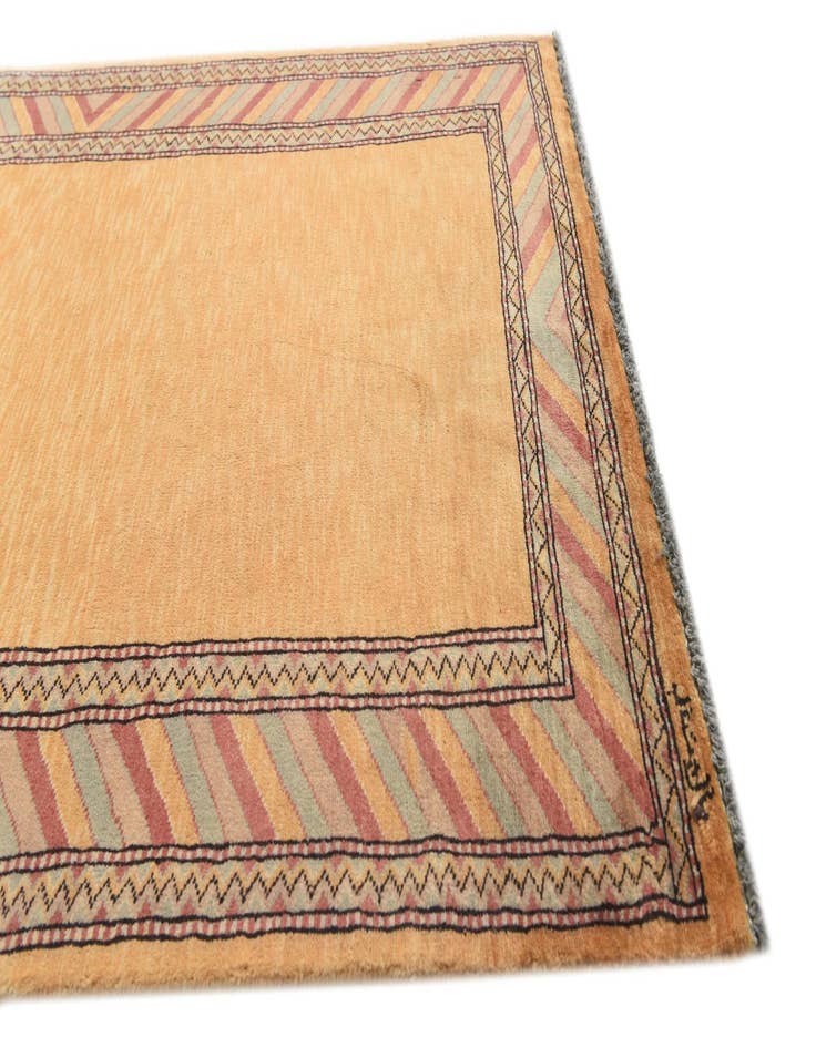 Detail image of  3' 1 x 5' 3  Hand Knotted Kashkuli Gabbeh Oriental Wool Rug