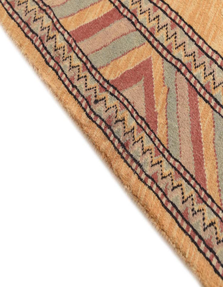 Detail image of  3' 1 x 5' 3  Hand Knotted Kashkuli Gabbeh Oriental Wool Rug
