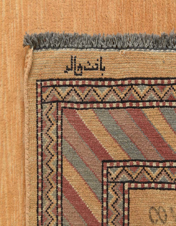 Detail image of  3' 1 x 5' 3  Hand Knotted Kashkuli Gabbeh Oriental Wool Rug