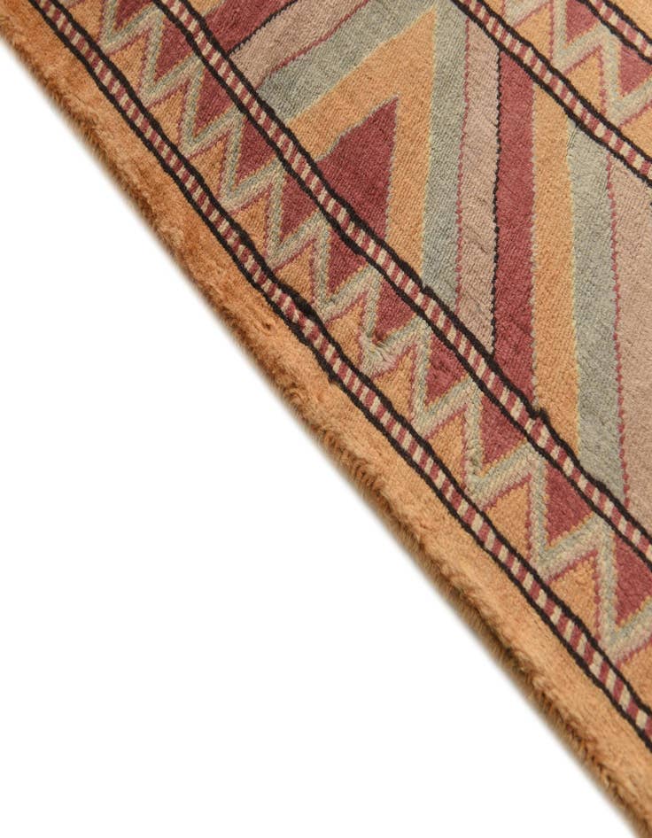 Detail image of  4' 3 x 5' 9  Hand Knotted Kashkuli Gabbeh Oriental Wool Rug