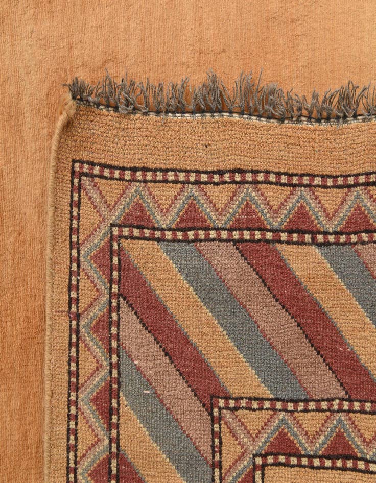 Detail image of  4' 3 x 5' 9  Hand Knotted Kashkuli Gabbeh Oriental Wool Rug