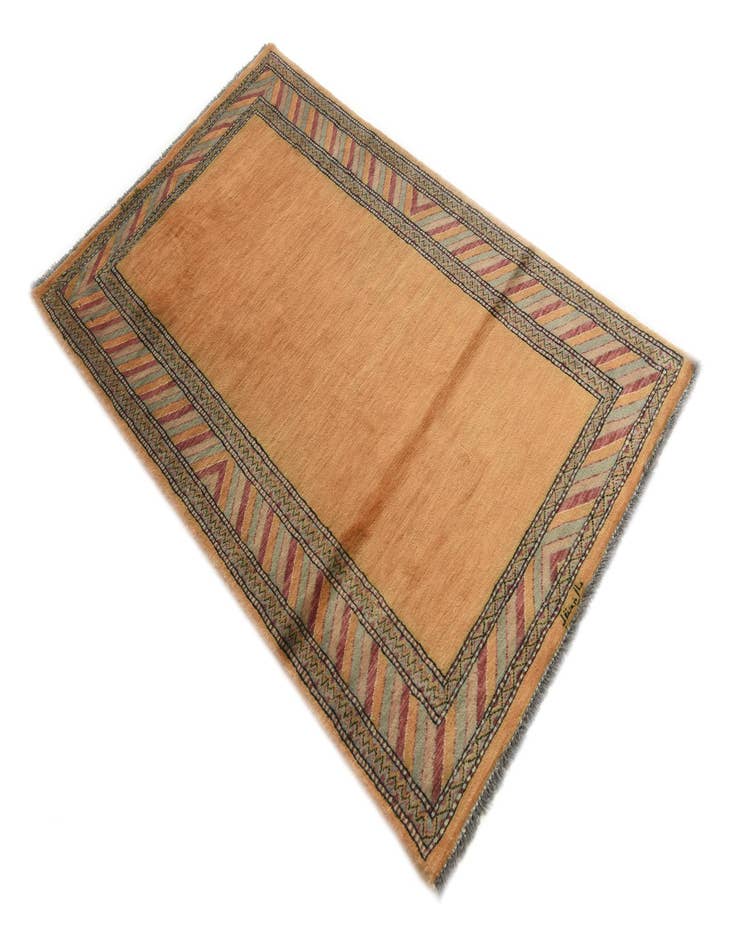 Detail image of  3' 2 x 5' 2  Hand Knotted Kashkuli Gabbeh Oriental Wool Rug