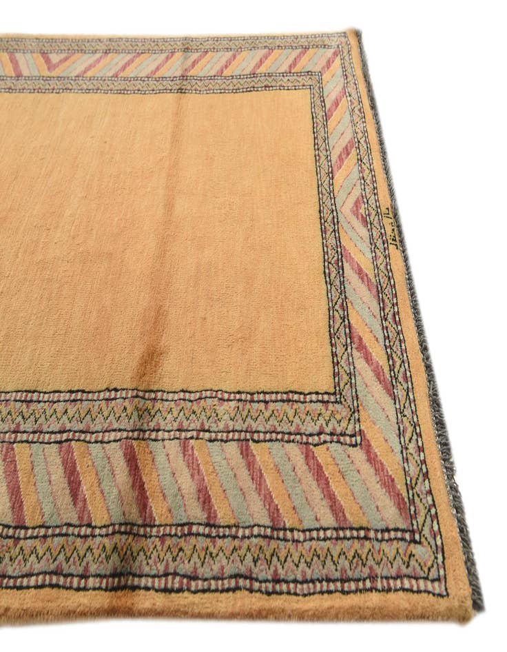 Detail image of  3' 2 x 5' 2  Hand Knotted Kashkuli Gabbeh Oriental Wool Rug