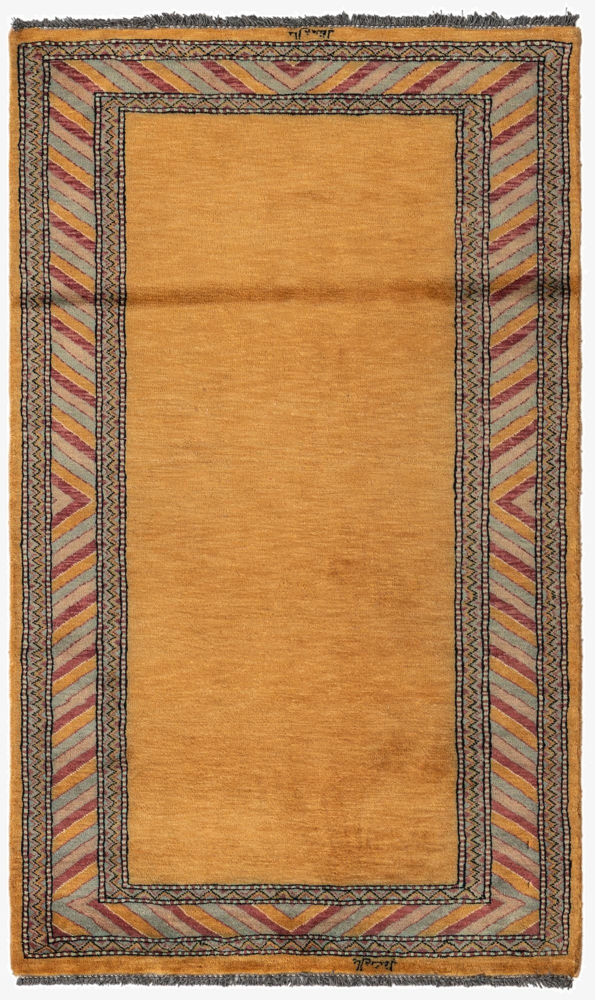  3' 2 x 5' 2  Hand Knotted Kashkuli Gabbeh Oriental Wool Rug