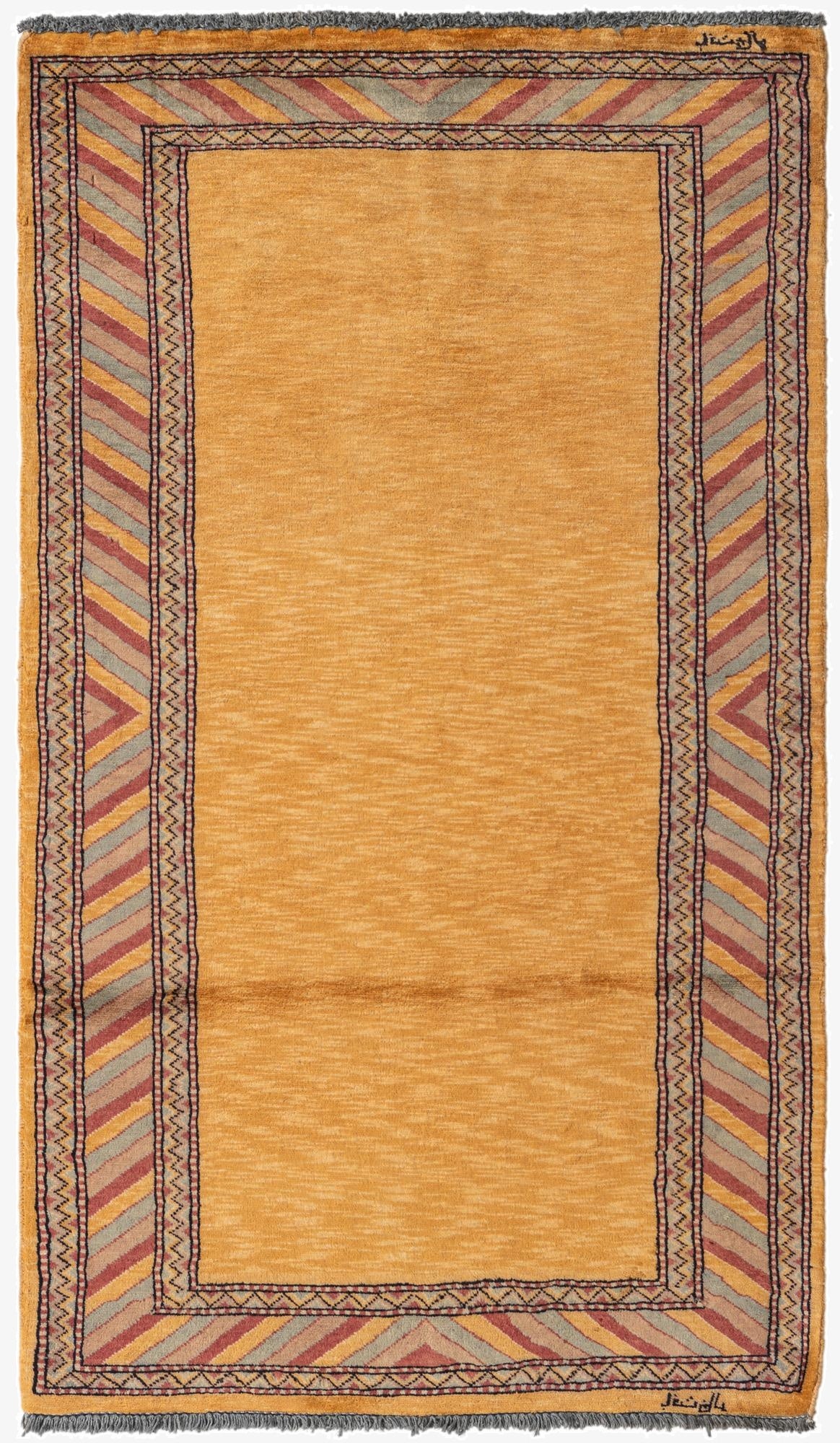  3' 1 x 5' 3  Hand Knotted Kashkuli Gabbeh Oriental Wool Rug