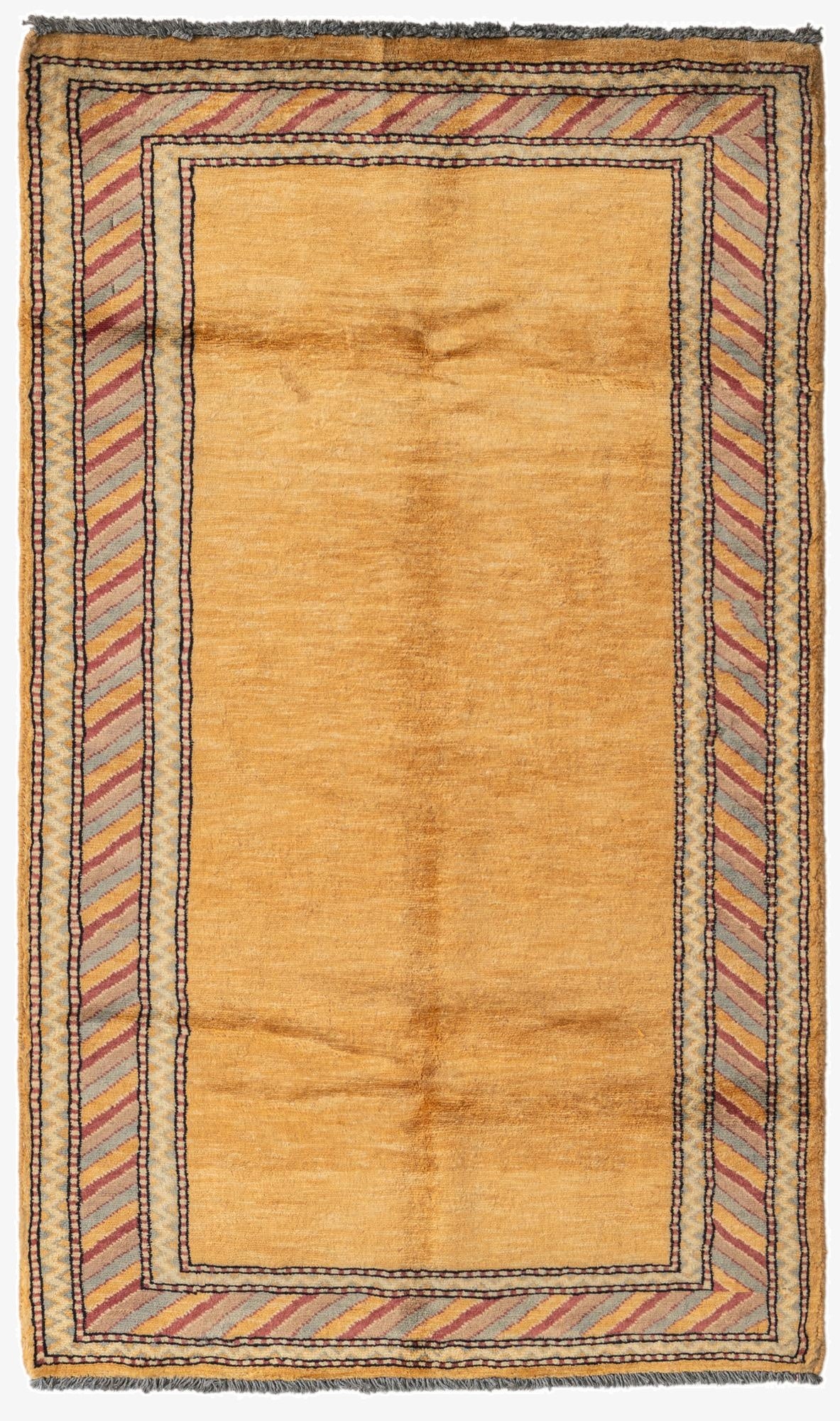  2' 8 x 4' 5  Hand Knotted Kashkuli Gabbeh Oriental Wool Rug