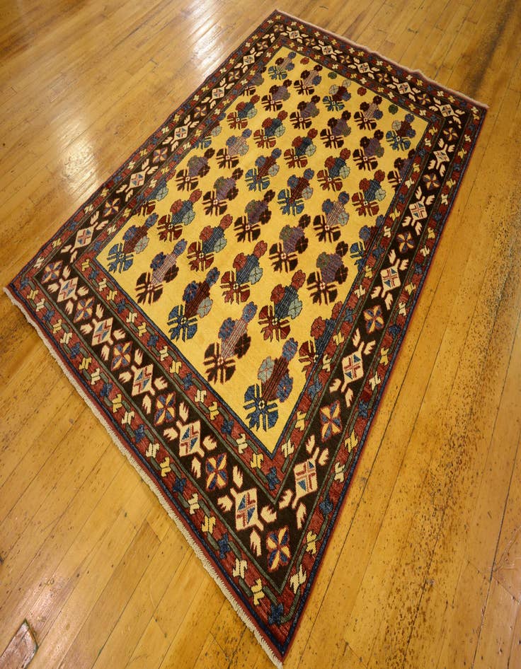 Detail image of  5' 10 x 7' 10  Hand Knotted Kazak Oriental Rug