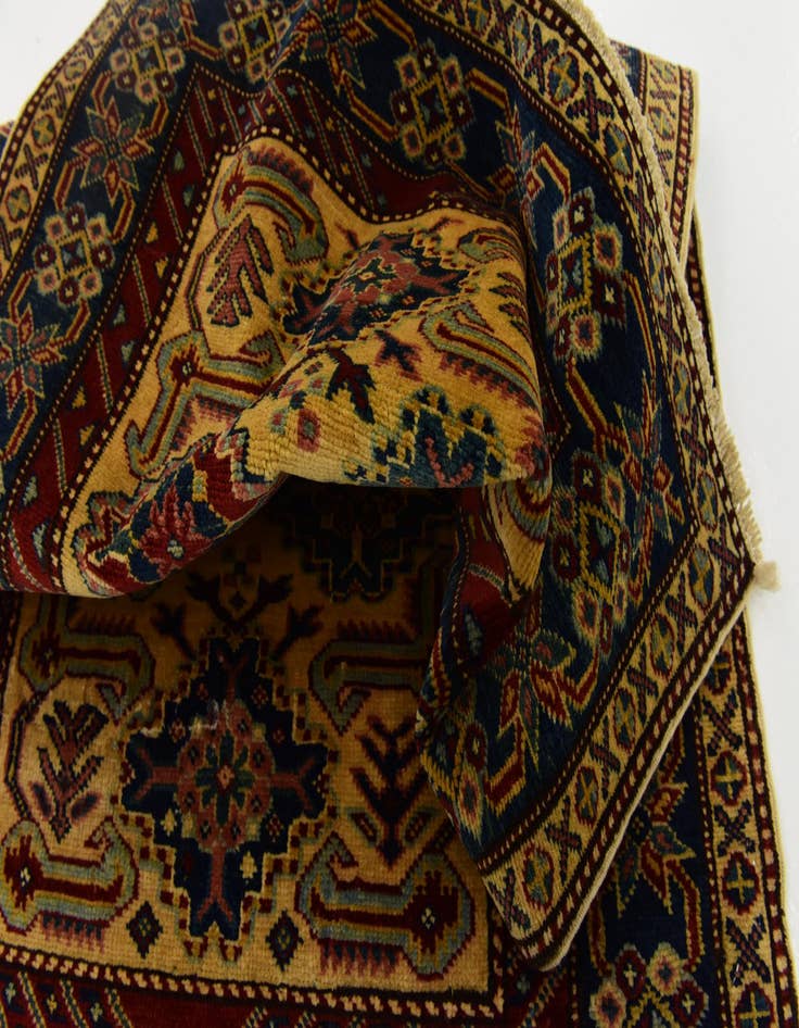 Detail image of  2' 8 x 4' 4  Hand Knotted Kazak Rug