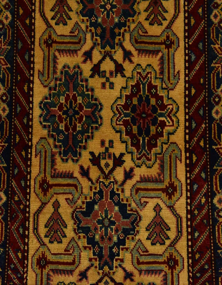 Detail image of  2' 8 x 4' 4  Hand Knotted Kazak Rug