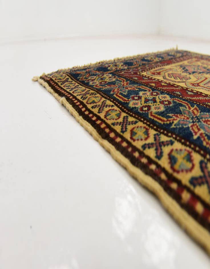 Detail image of  2' 8 x 4' 4  Hand Knotted Kazak Rug