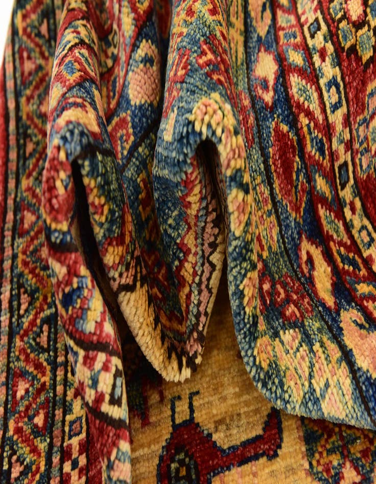 Detail image of  6' x 8' 3  Hand Knotted Kazak Rug