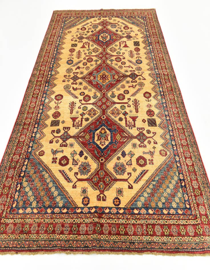 Detail image of  6' x 8' 3  Hand Knotted Kazak Rug