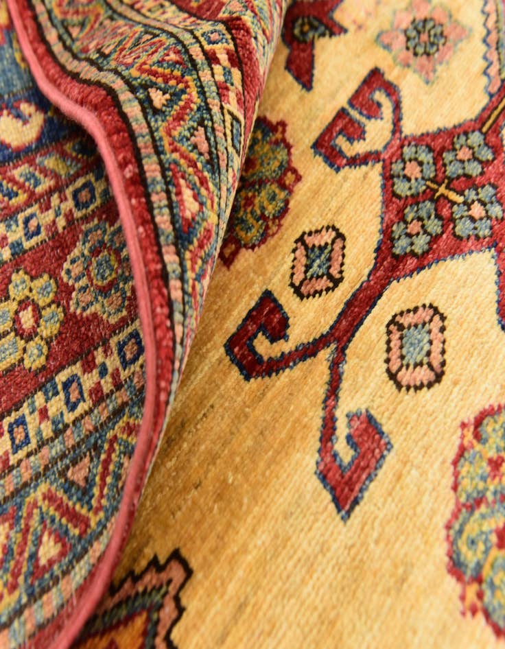 Detail image of  6' x 8' 3  Hand Knotted Kazak Rug