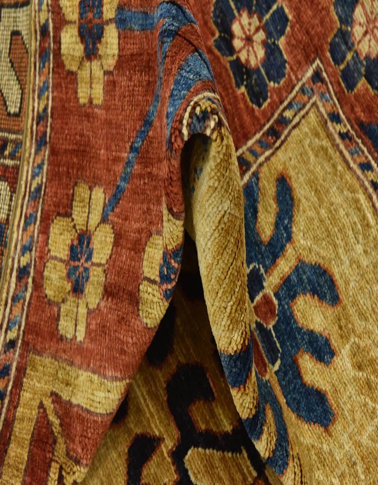 Detail image of  6' 8 x 10'  Hand Knotted Kazak Wool Rug