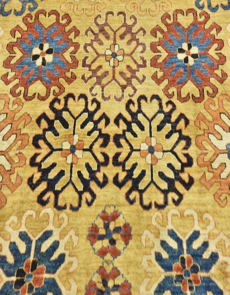 Detail image of  6' 8 x 10'  Hand Knotted Kazak Wool Rug