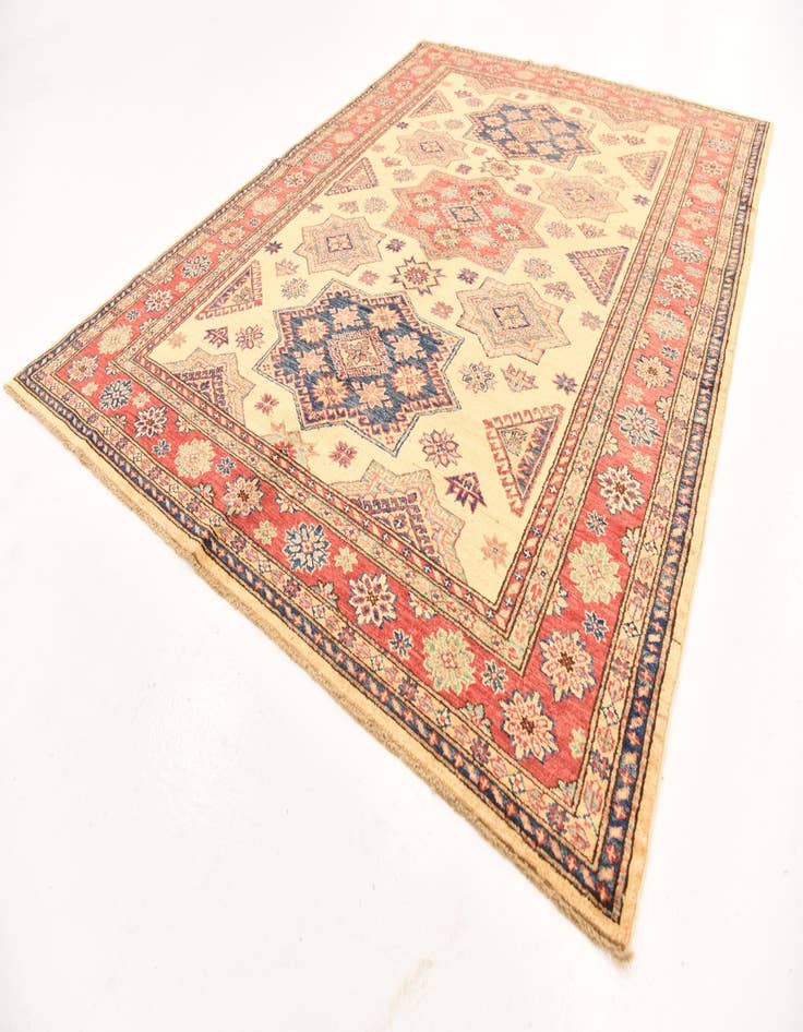 Detail image of  5' 8 x 7' 8  Hand Knotted Kazak Oriental Rug