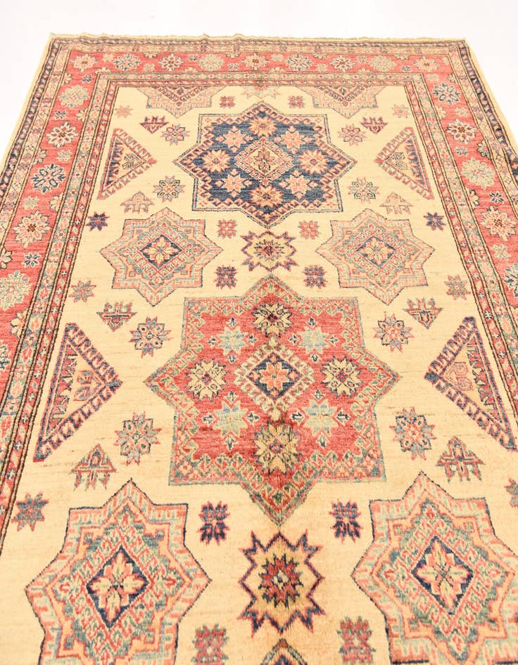 Detail image of  5' 8 x 7' 8  Hand Knotted Kazak Oriental Rug