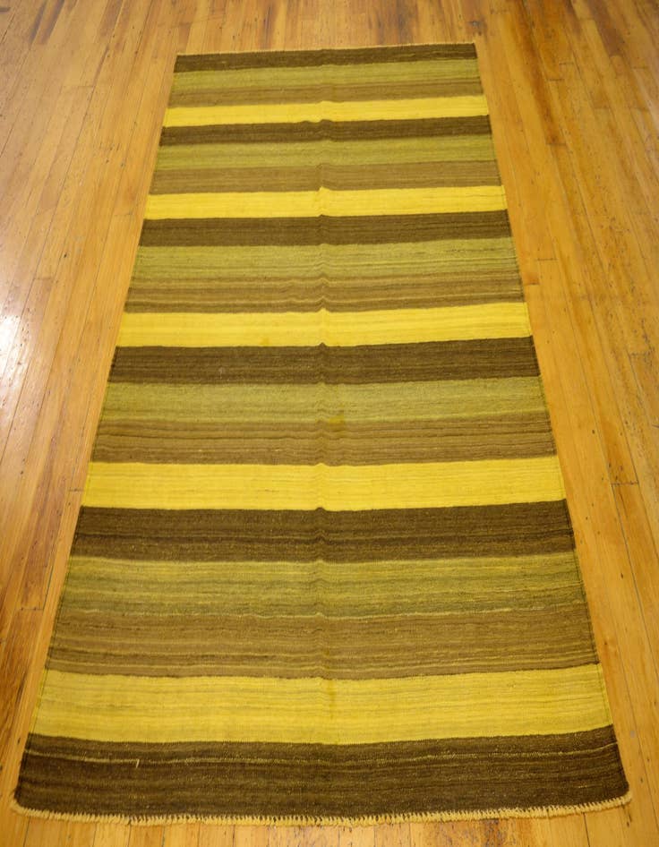 Detail image of  5' 3 x 6' 10  Hand Woven Kilim Afghan Wool Rug