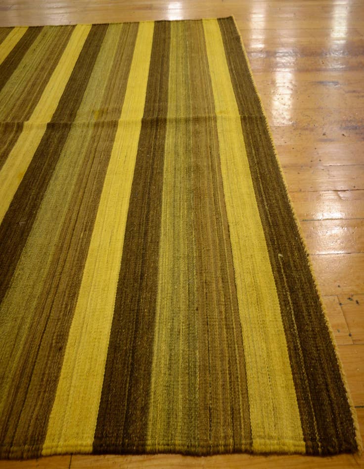 Detail image of  5' 3 x 6' 10  Hand Woven Kilim Afghan Wool Rug