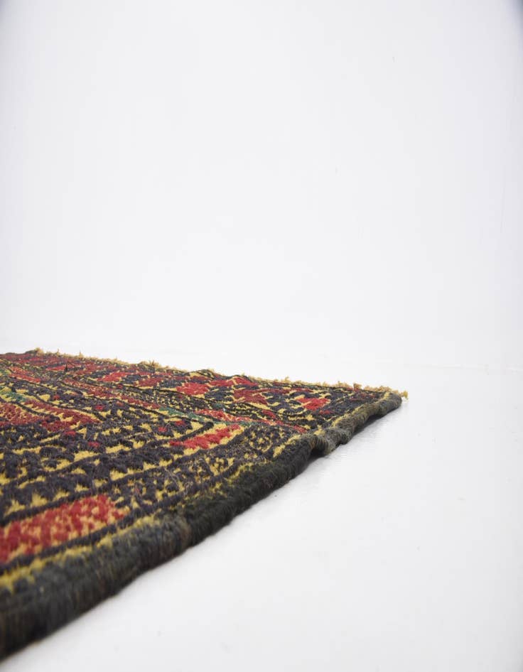 Detail image of  3' 10 x 6' 2  Hand Woven Kilim Afghan Wool Rug