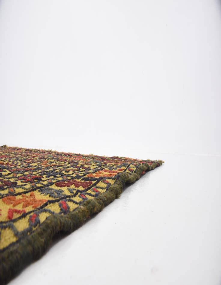Detail image of  4' 3 x 6' 2  Hand Woven Kilim Afghan Wool Rug