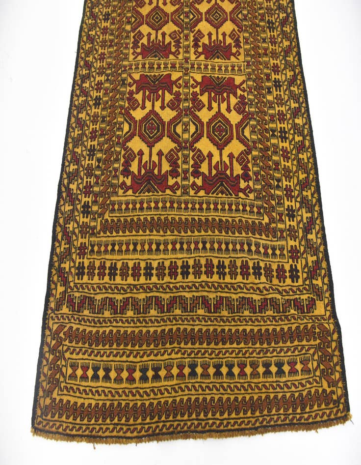 Detail image of  4' x 6'  Hand Woven Kilim Afghan Wool Rug