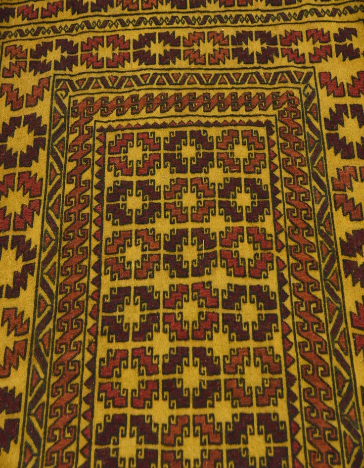 Detail image of  4' x 6' 3  Hand Woven Kilim Afghan Wool Rug