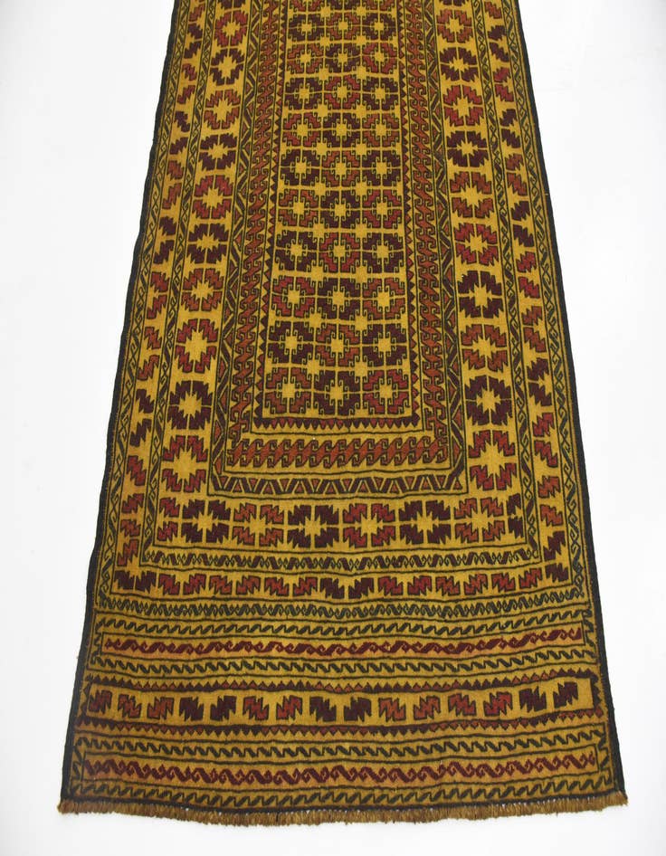 Detail image of  4' x 6' 3  Hand Woven Kilim Afghan Wool Rug