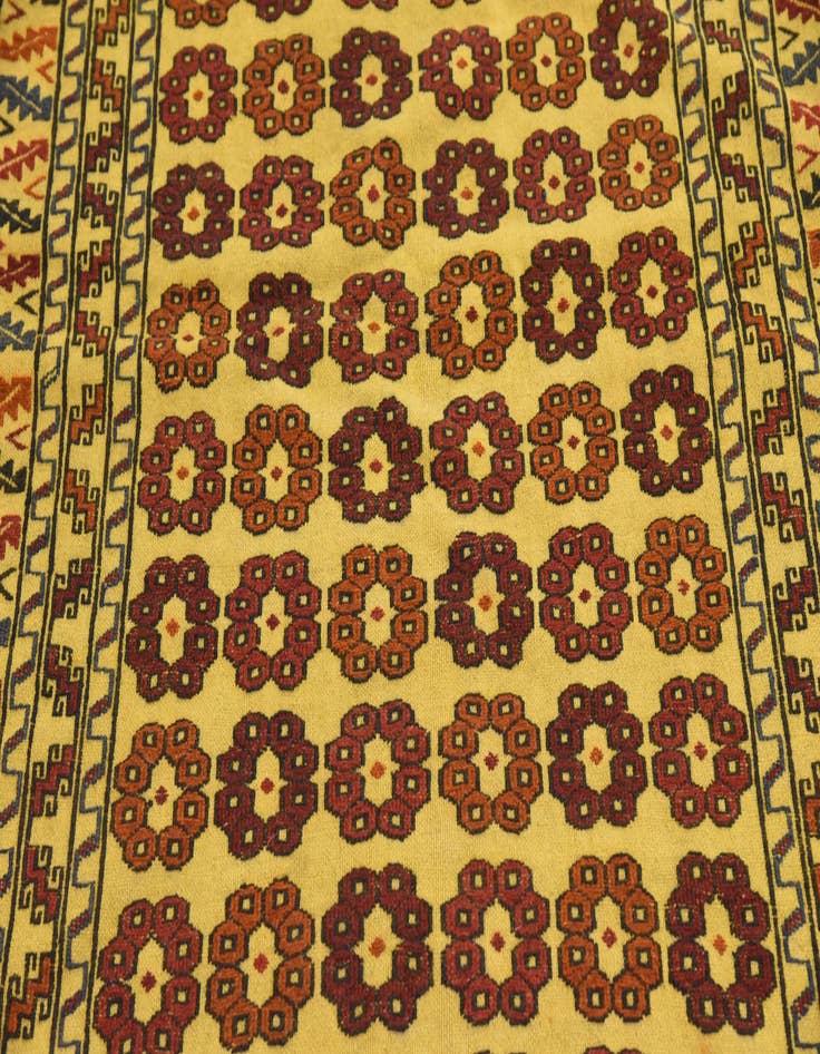 Detail image of  3' 8 x 6'  Hand Woven Kilim Afghan Wool Rug