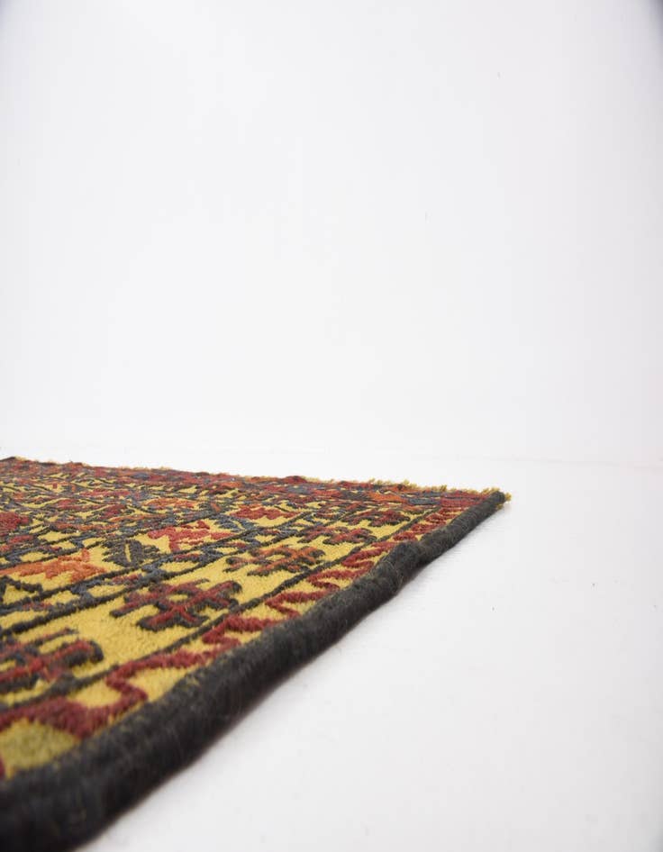 Detail image of  3' 8 x 6'  Hand Woven Kilim Afghan Wool Rug