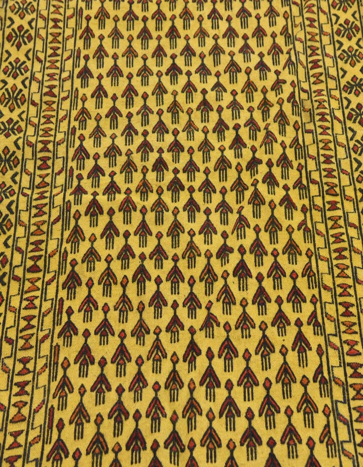 Detail image of  4' x 6' 2  Hand Woven Kilim Afghan Wool Rug