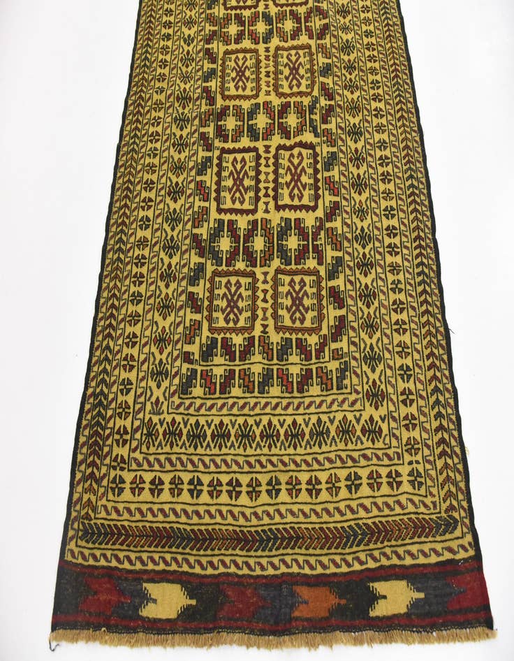 Detail image of  3' 10 x 6' 4  Hand Woven Kilim Afghan Wool Rug