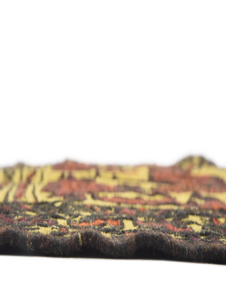 Detail image of  3' 10 x 6'  Hand Woven Kilim Afghan Wool Rug