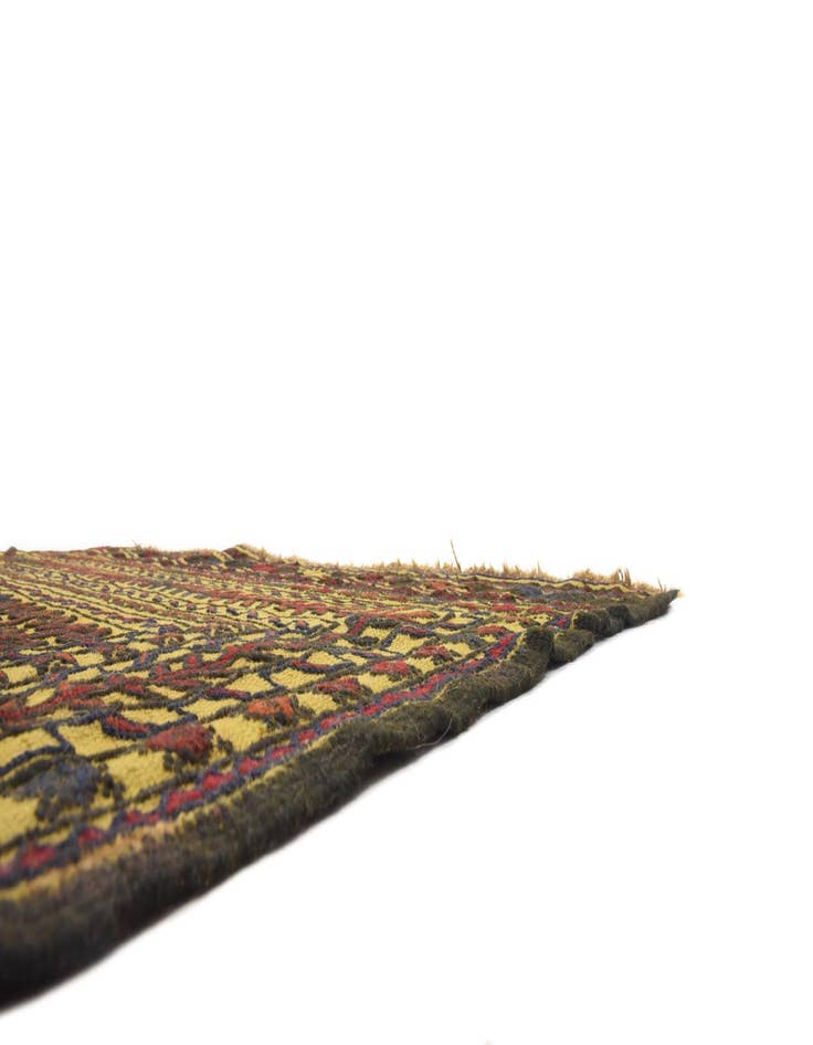 Detail image of  3' 10 x 5' 10  Hand Woven Kilim Afghan Wool Rug