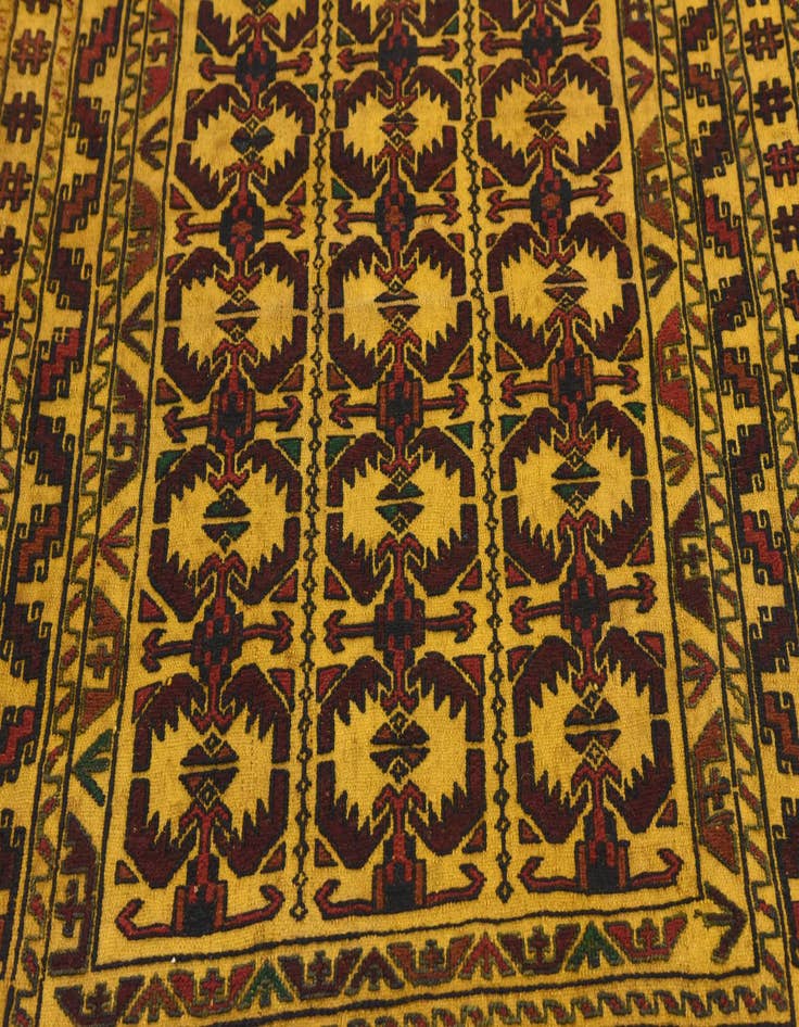 Detail image of  4' 3 x 6' 2  Hand Woven Kilim Afghan Wool Rug