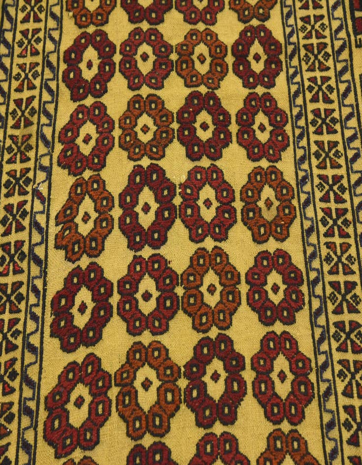 Detail image of  4' x 6'  Hand Woven Kilim Afghan Wool Rug