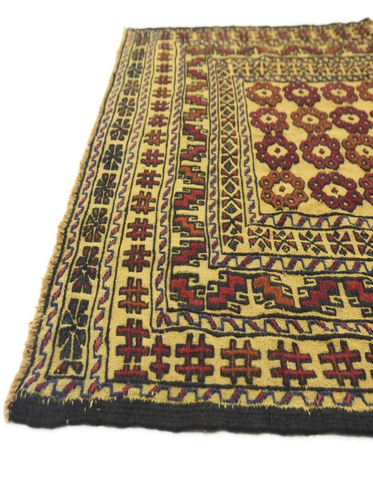 Detail image of  4' x 6'  Hand Woven Kilim Afghan Wool Rug