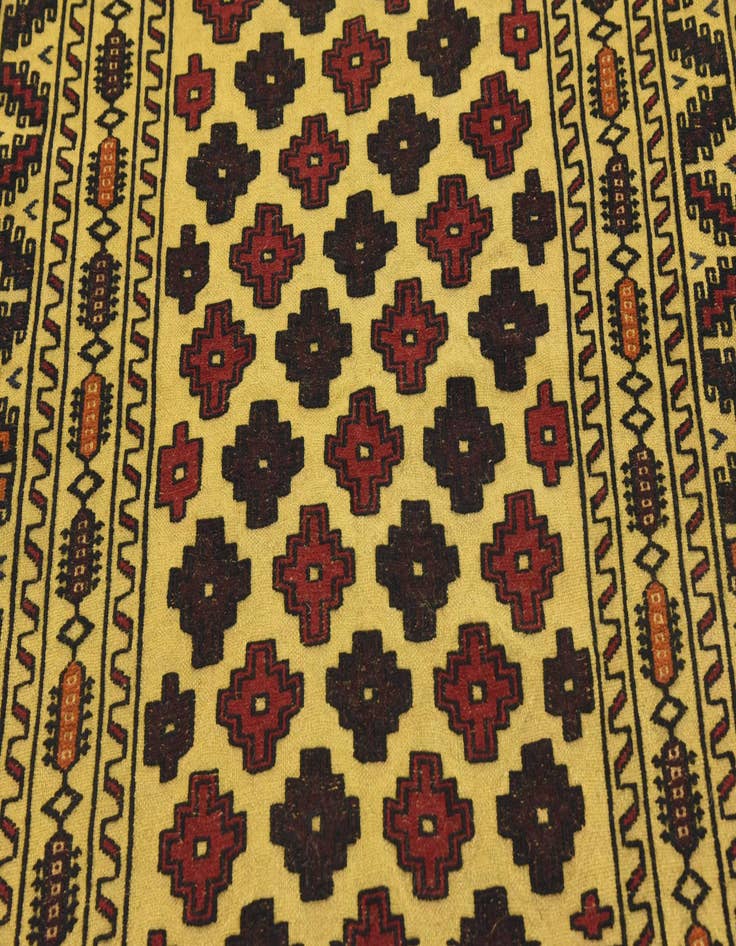 Detail image of  4' x 6' 2  Hand Woven Kilim Afghan Wool Rug