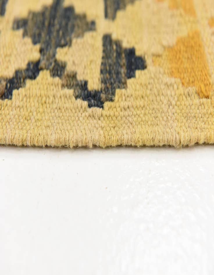 Detail image of  3' 3 x 4' 9  Hand Woven Kilim Maymana Wool Rug