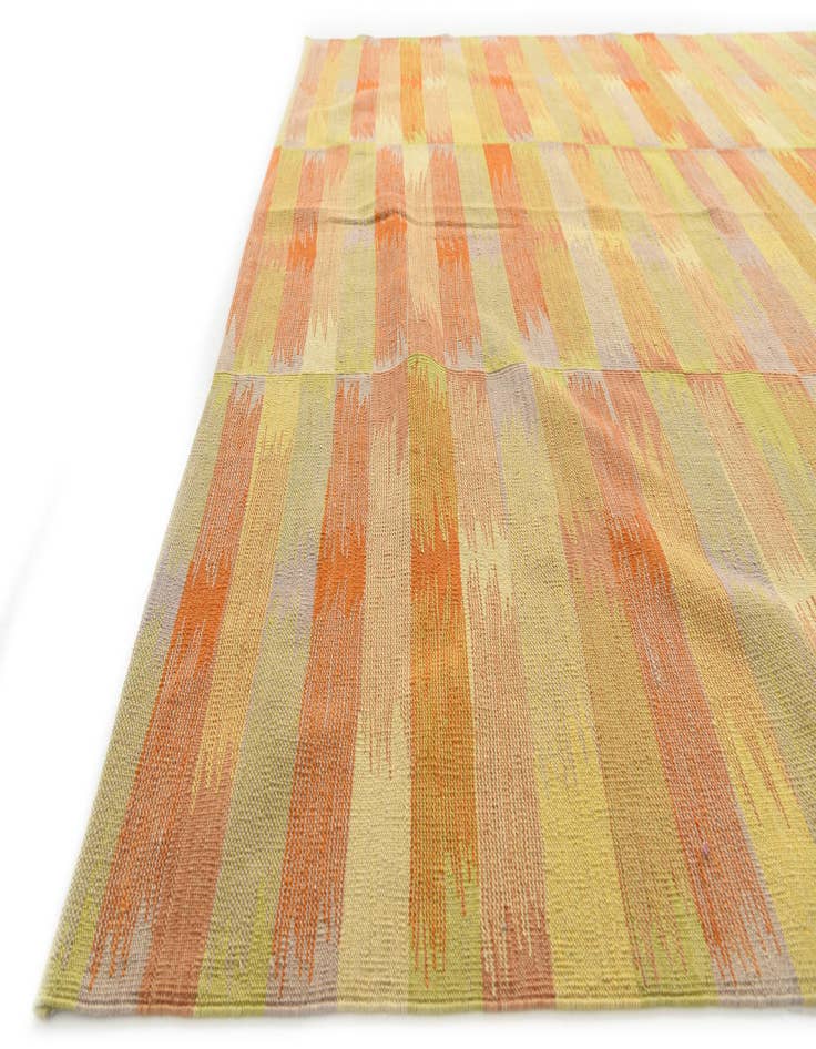 Detail image of  7' x 9' 3  Hand Woven Kilim Modern Wool Rug