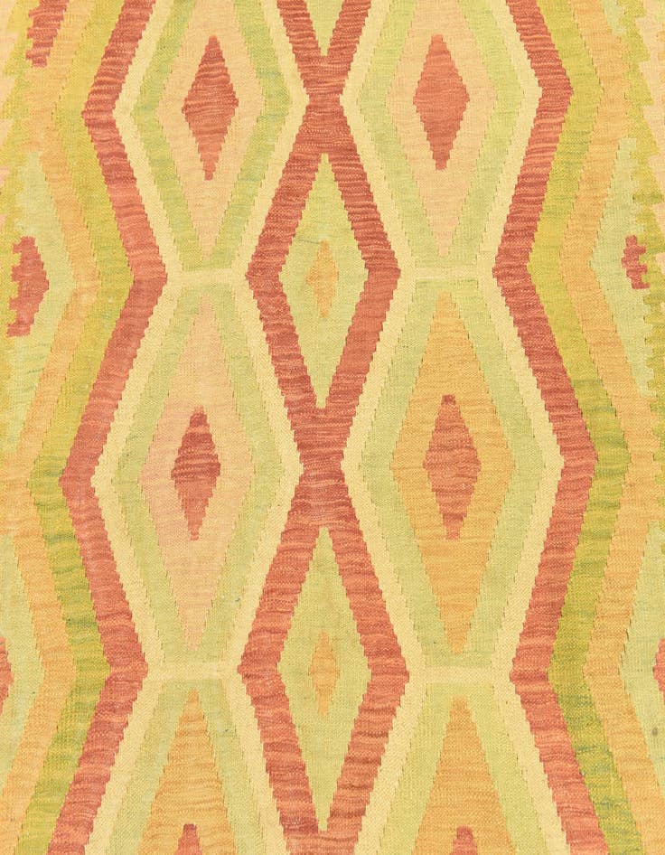 Detail image of  4' 9 x 6' 5  Hand Woven Kilim Waziri Wool Rug