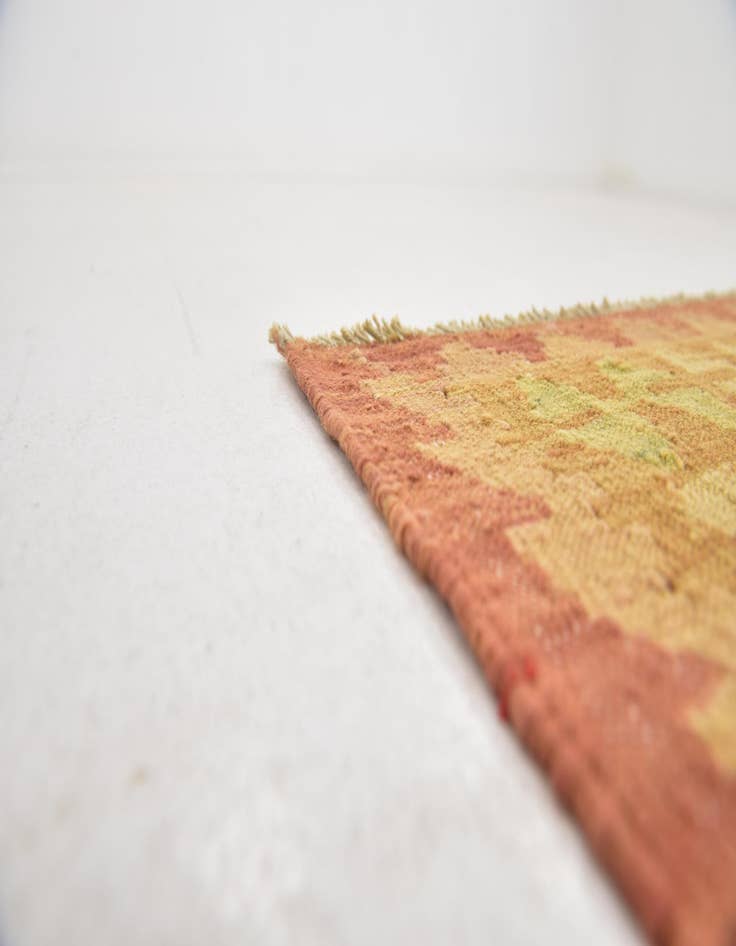 Detail image of  3' 2 x 5'  Hand Woven Kilim Waziri Wool Rug