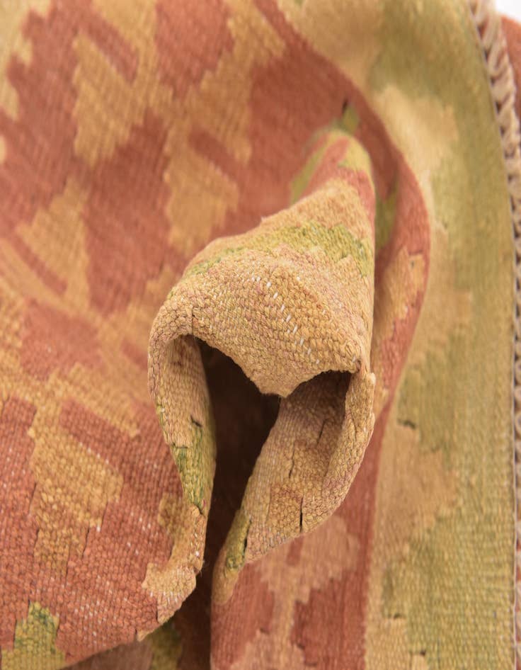 Detail image of  3' x 4' 9  Hand Woven Kilim Waziri Wool Rug