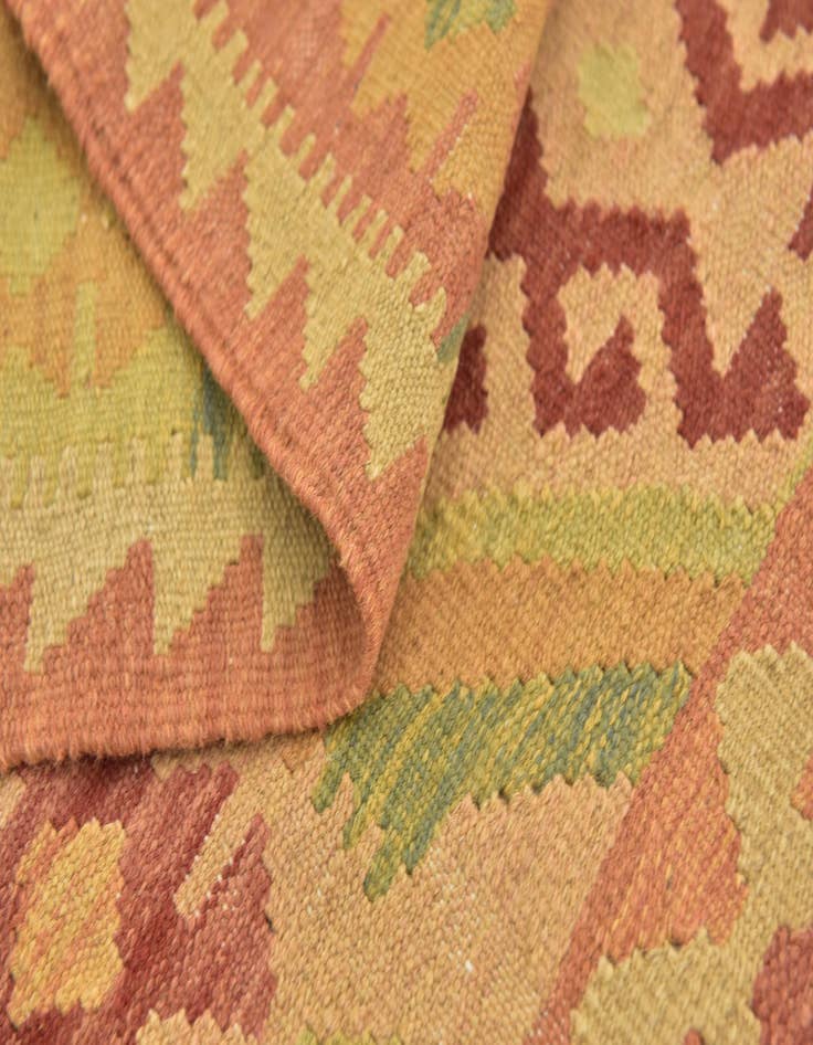 Detail image of  2' 7 x 4' 5  Hand Woven Kilim Waziri Wool Rug