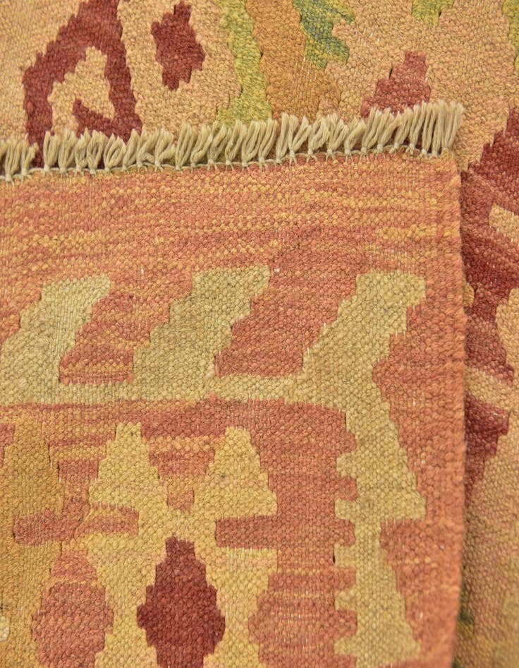 Detail image of  2' 7 x 4' 5  Hand Woven Kilim Waziri Wool Rug