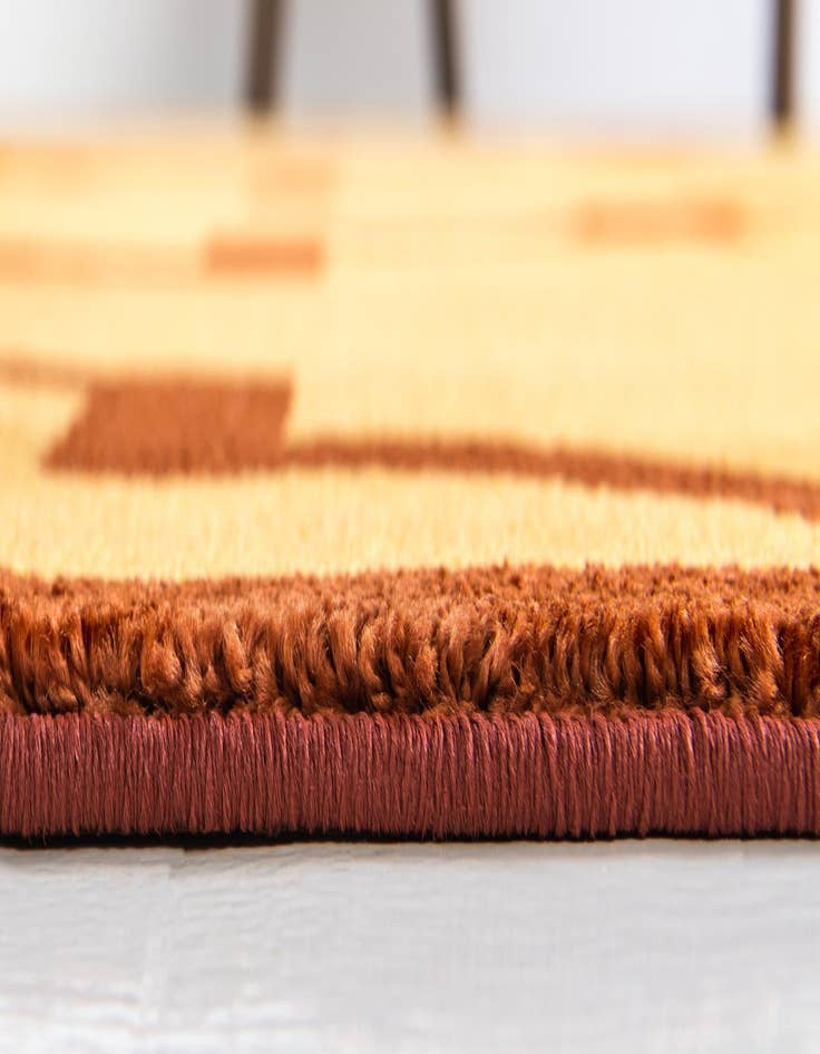 Detail image of  5' 3 x 7' 7 Lattice Rug